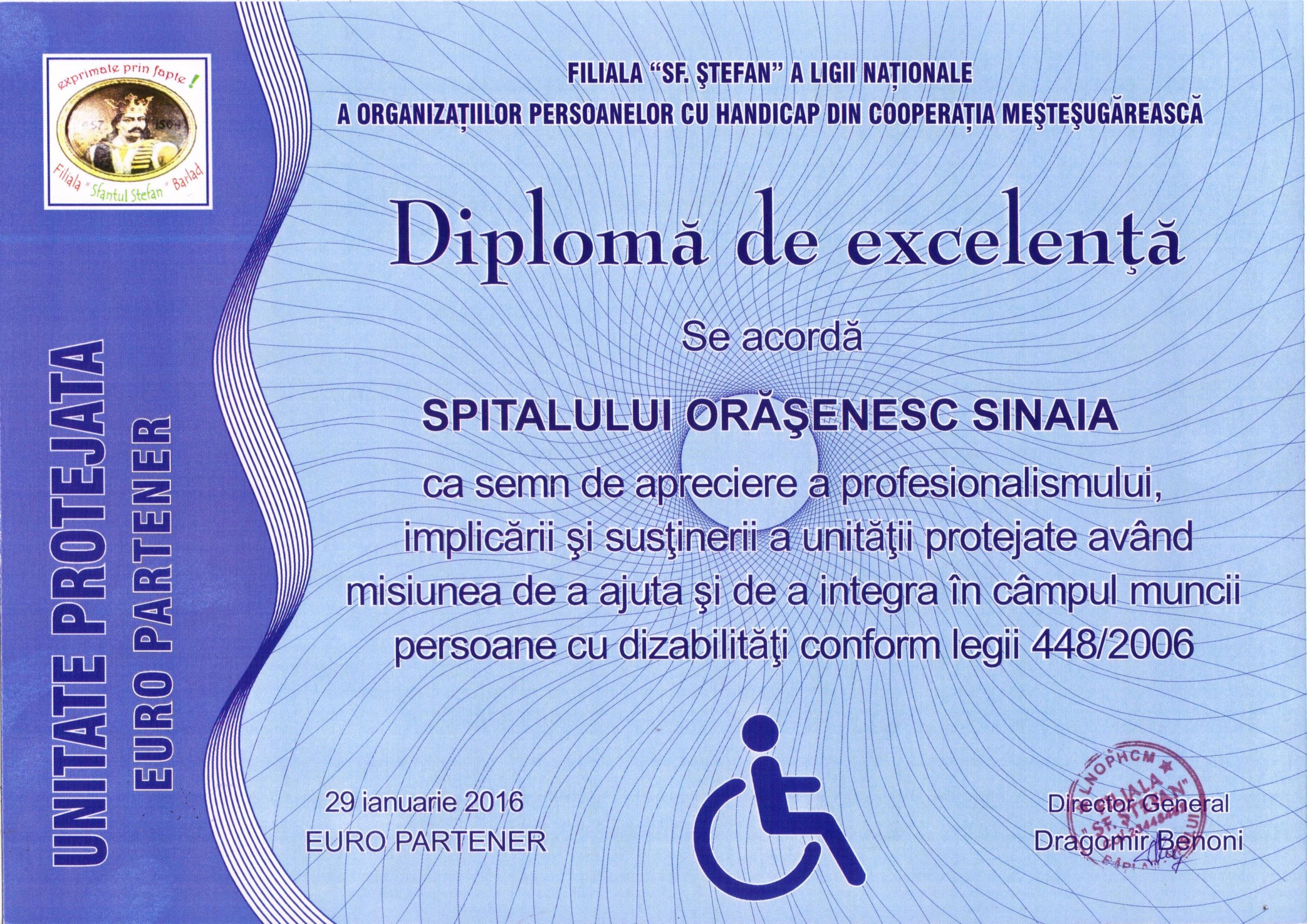 Diploma de excelenta